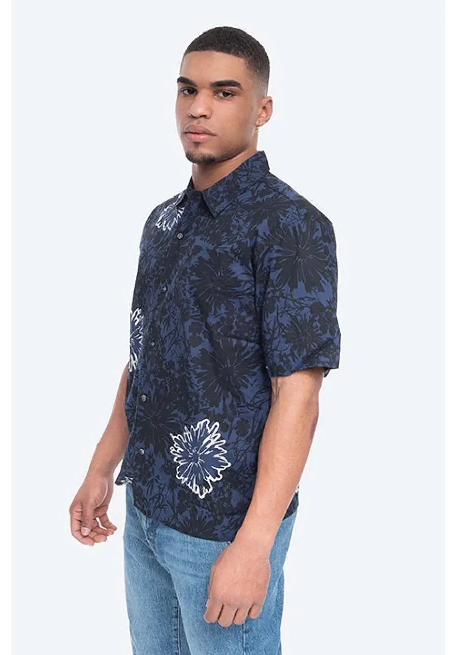 obrazek 1 Norse Projects koszula bawełniana Carsten męska kolor bordowy regular z kołnierzykiem klasycznym N40.0517.7169-7169