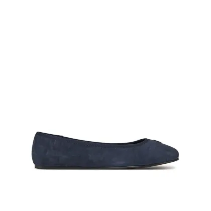 Zdjęcie Tommy Hilfiger Baleriny Th Hardware Suede Ballerina FW0FW08655 Granatowy