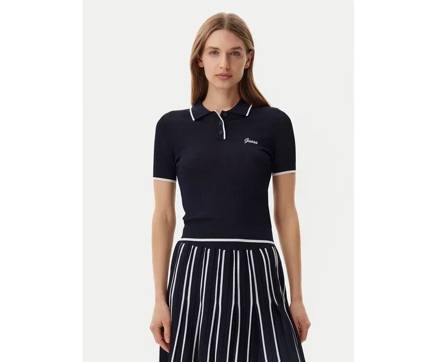 obrazek 1 Guess Polo V5GP00Z3D60 Granatowy Slim Fit