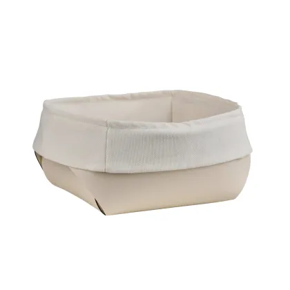Picture Stylish Flora bread basket in vanilla color
