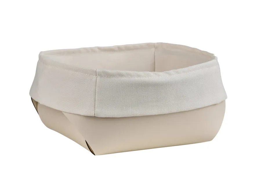 obrazek 1 Stylowy koszyk na chleb Flora w kolorze waniliowym