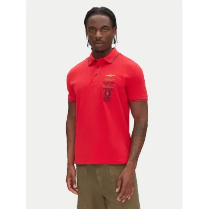 Zdjęcie Aeronautica Militare Polo 251PO1853P191 Czerwony Regular Fit
