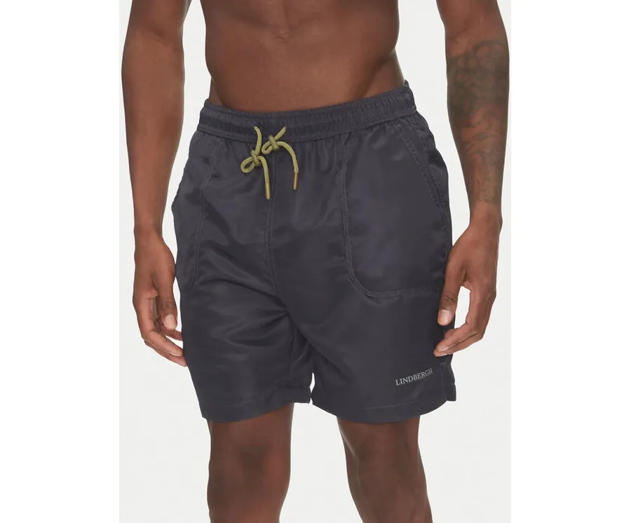 obrazek 1 Lindbergh Szorty kąpielowe 30-505056 Granatowy Relaxed Fit