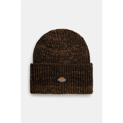 Zdjęcie Dickies czapka Lewistown Beanie kolor brązowy z grubej dzianiny DK0A4Z3J