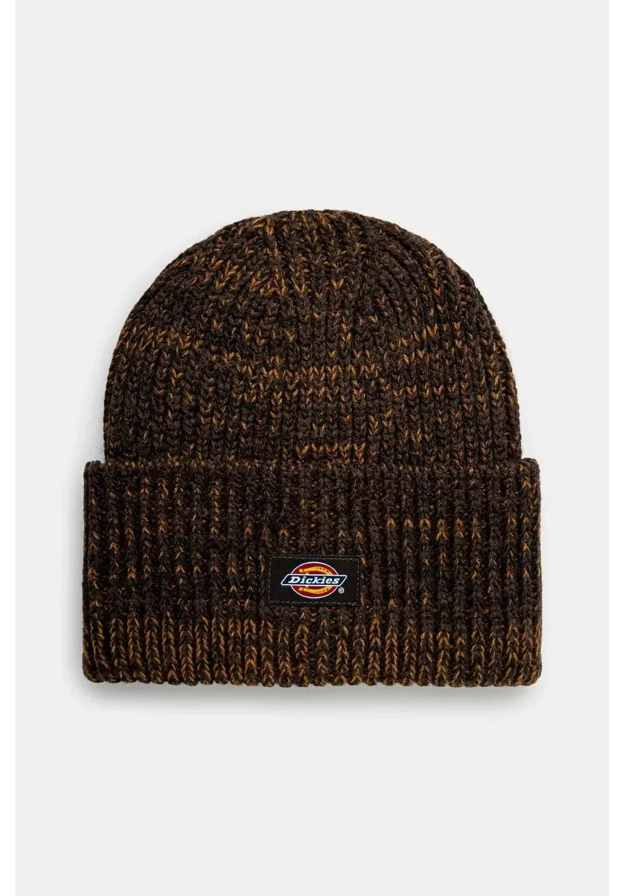 obrazek 1 Dickies czapka Lewistown Beanie kolor brązowy z grubej dzianiny DK0A4Z3J