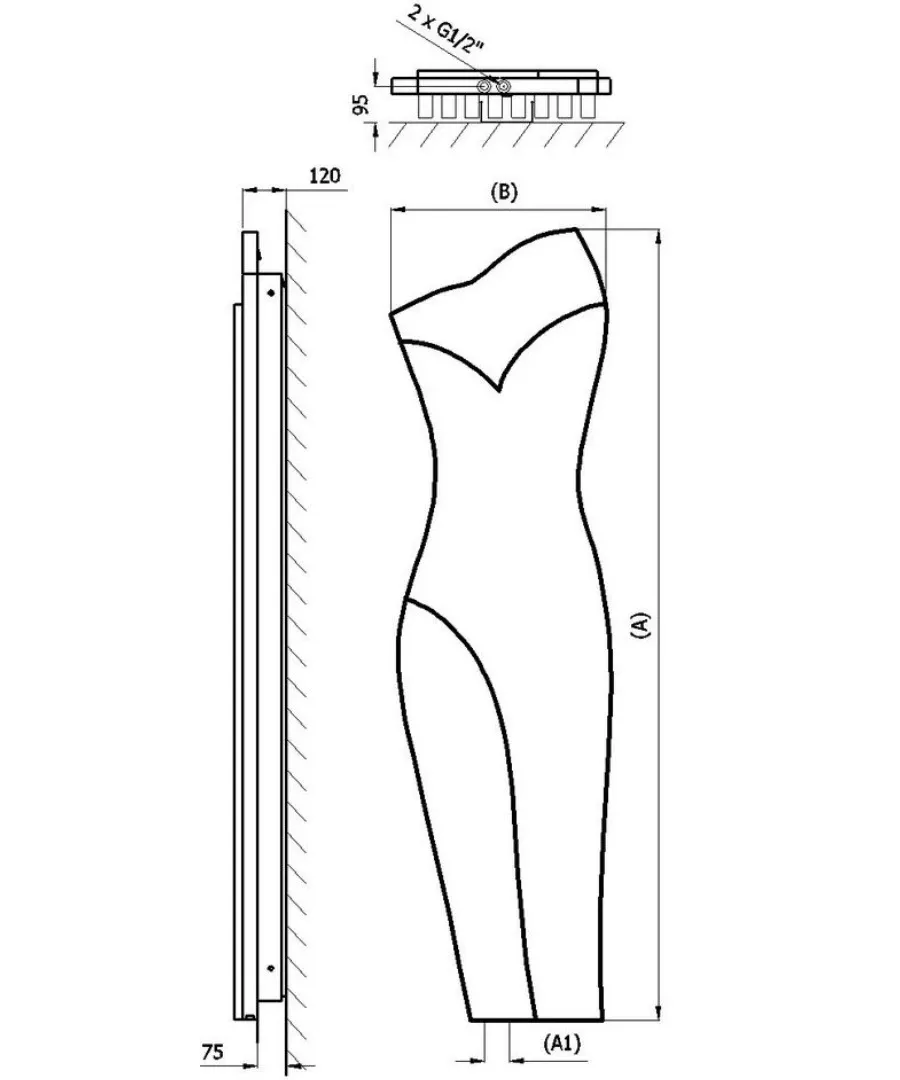 obrazek 7 Elegancki grzejnik dekoracyjny Lady z solidnych materiałów
