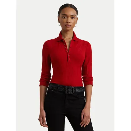 Zdjęcie LAUREN RALPH LAUREN Sweter 200971091003 Czerwony Slim Fit