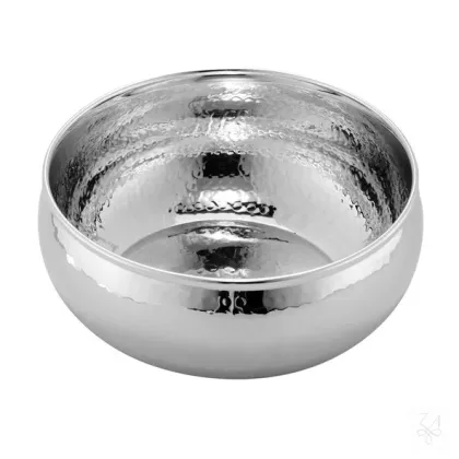 Picture Beautiful, stylish silver bowl with a simple shape - Zaramella Argenti
