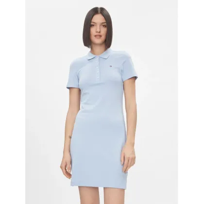 Zdjęcie Tommy Hilfiger Sukienka codzienna 1985 WW0WW37853 Błękitny Slim Fit