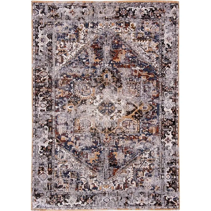 obrazek 1 Cudowny granatowo bordowy dywan klasyczny - DIVAN BLUE 8707