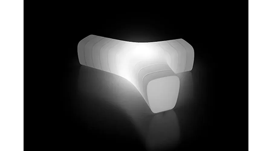 obrazek 1 Designerska ławka do nowoczesnych wnętrz podświetlana lampą led - Plust