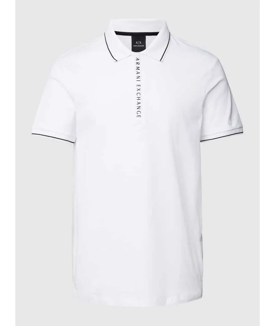 obrazek 1 Armani Exchange Polo 8NZF71 ZJH2Z 1100 Biały Regular Fit