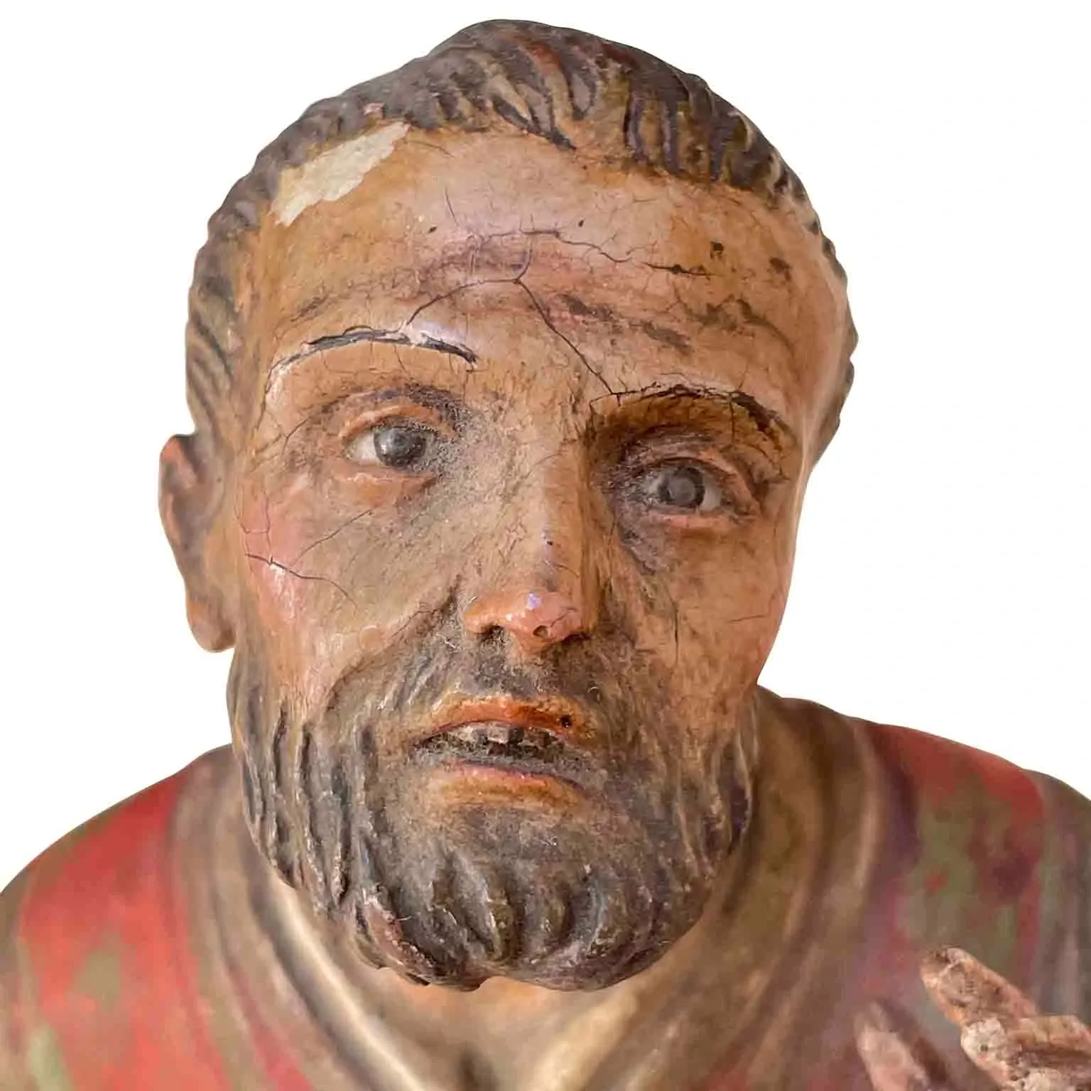 Terakotowa figura kapłana z początku XX wieku