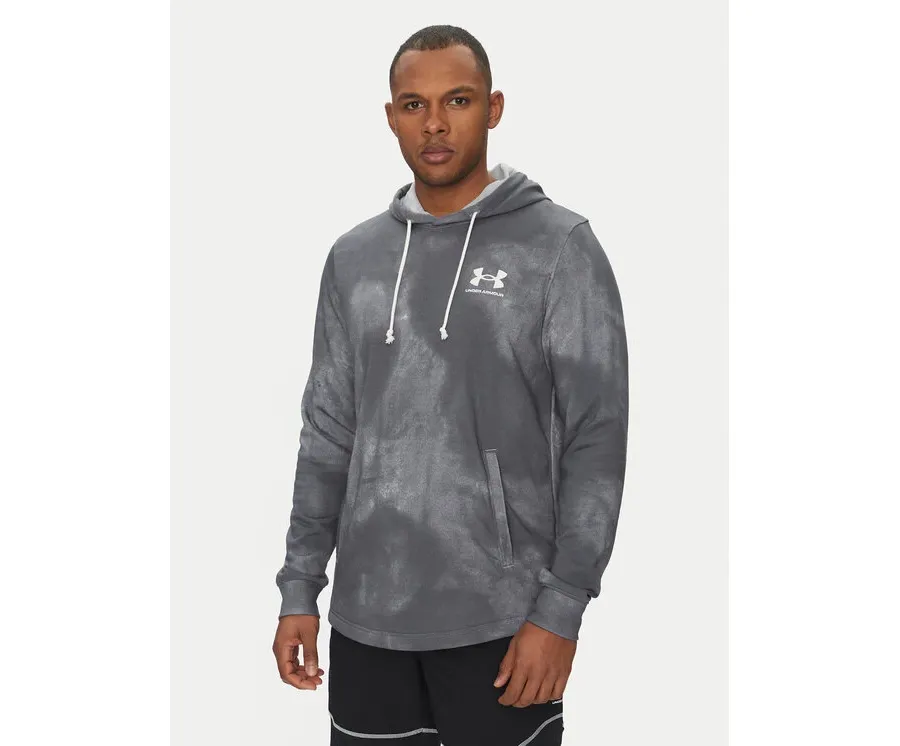 obrazek 1 Under Armour Bluza Rival Terry Printed 1390138 Szary Relaxed Fit