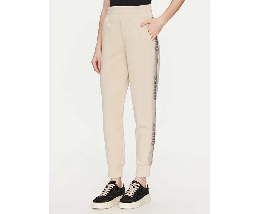 obrazek 1 Guess Spodnie dresowe W5RB00 KBYE2 Écru Regular Fit