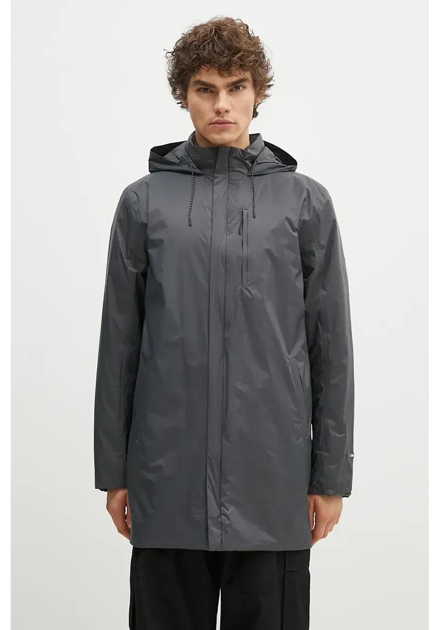 obrazek 1 Rains kurtka Padded Nylon Coat 15480 kolor szary przejściowa 15480.SLATE