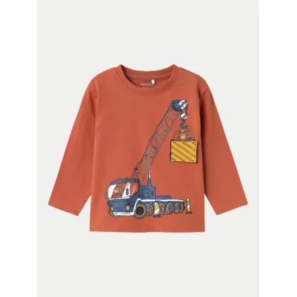 Zdjęcie NAME IT Bluzka 13233674 Pomarańczowy Regular Fit