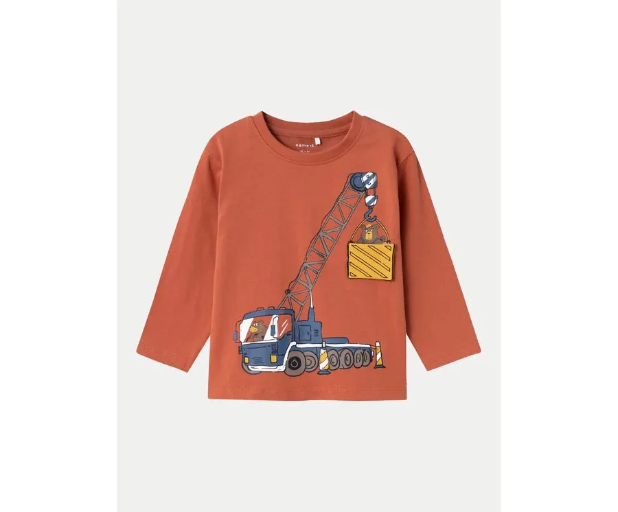 obrazek 1 NAME IT Bluzka 13233674 Pomarańczowy Regular Fit