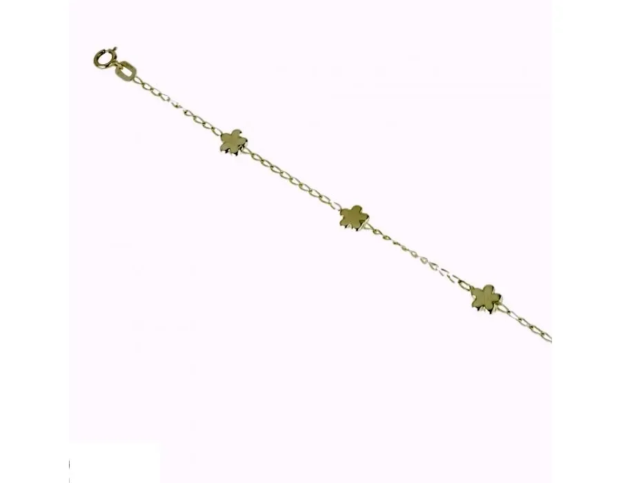 obrazek 1 Dziecięca bransoletka z kwiatami 14 cm
