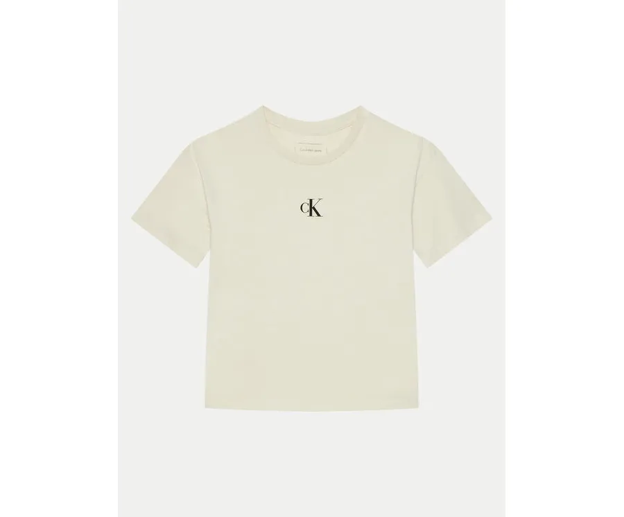 obrazek 1 Calvin Klein Jeans T-Shirt IG0IG02136 Beżowy Boxy Fit