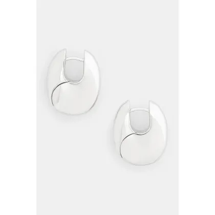 Zdjęcie Tom Wood kolczyki srebrne Pebble Hoops Medium V1 101340