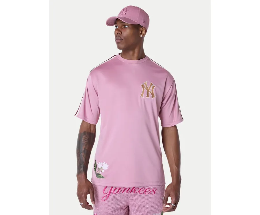 obrazek 1 New Era T-Shirt New York Yankees MLB Floral 60596338 Różowy Regular Fit