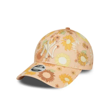 Zdjęcie New Era Czapka z daszkiem Wmns Floral Aop 940 Nyy 60435003 Pomarańczowy