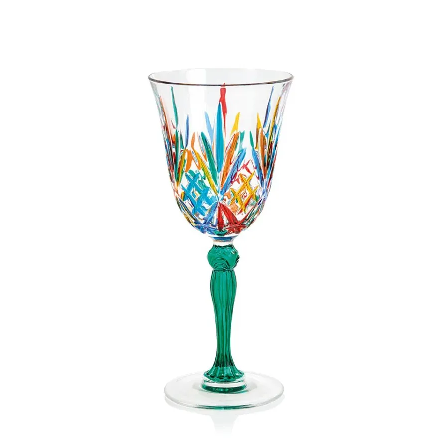 obrazek 1 Artystycznie malowany komplet 6 kieliszków do wina (270 ml)