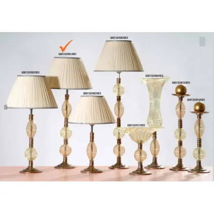 Zdjęcie Szykowna szklana stojąca lampa