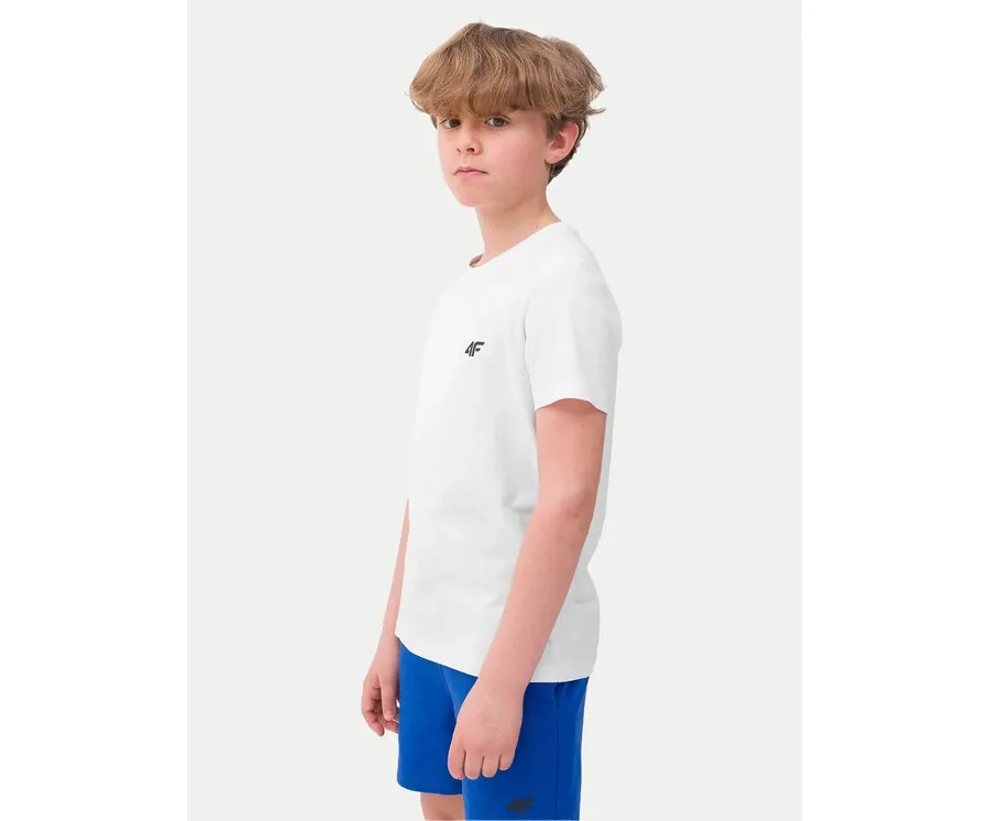 obrazek 1 4F T-Shirt 4FJWSS24TTSHM1116 Biały Regular Fit