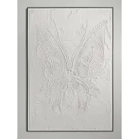 Picture Large wall relief - Butterfly
