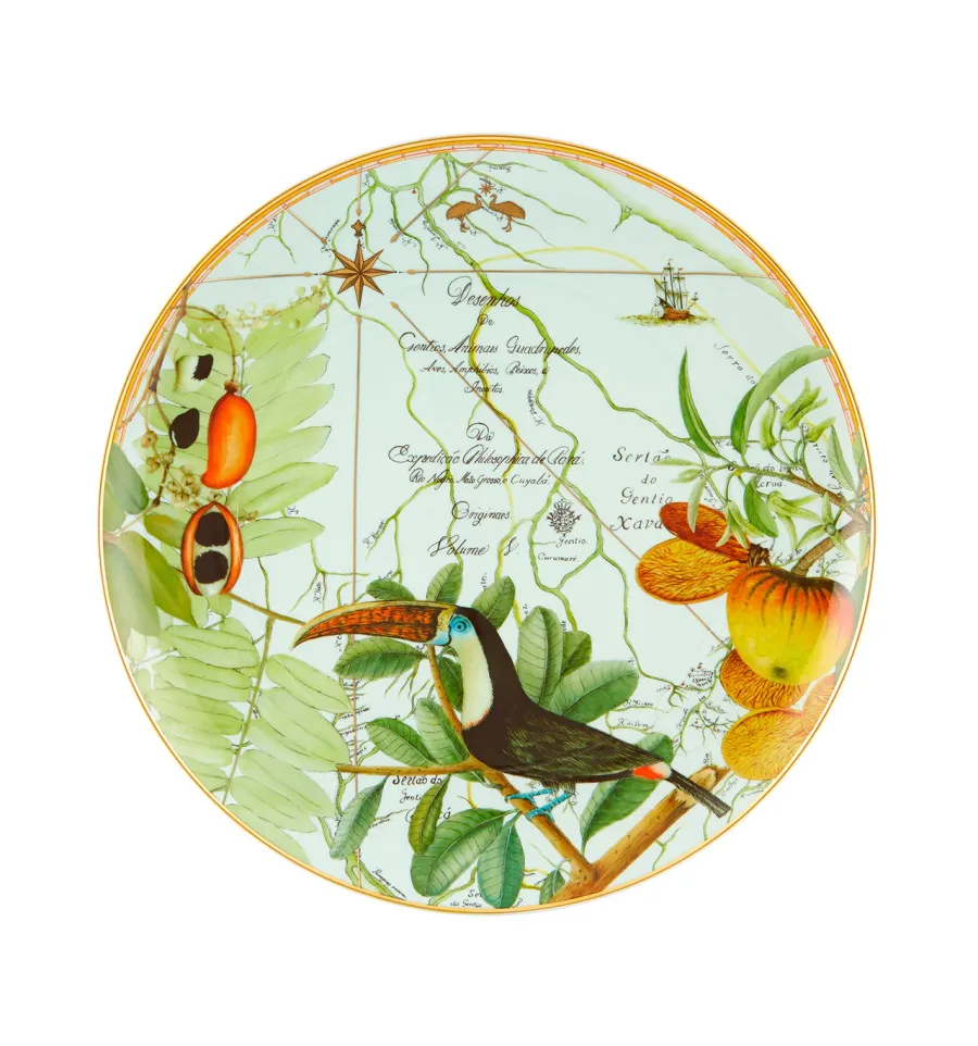 obrazek 1 Porcelanowy bardzo duży talerz z kolekcji Amazōnia inspirowanej Amazonią - Vista Alegre