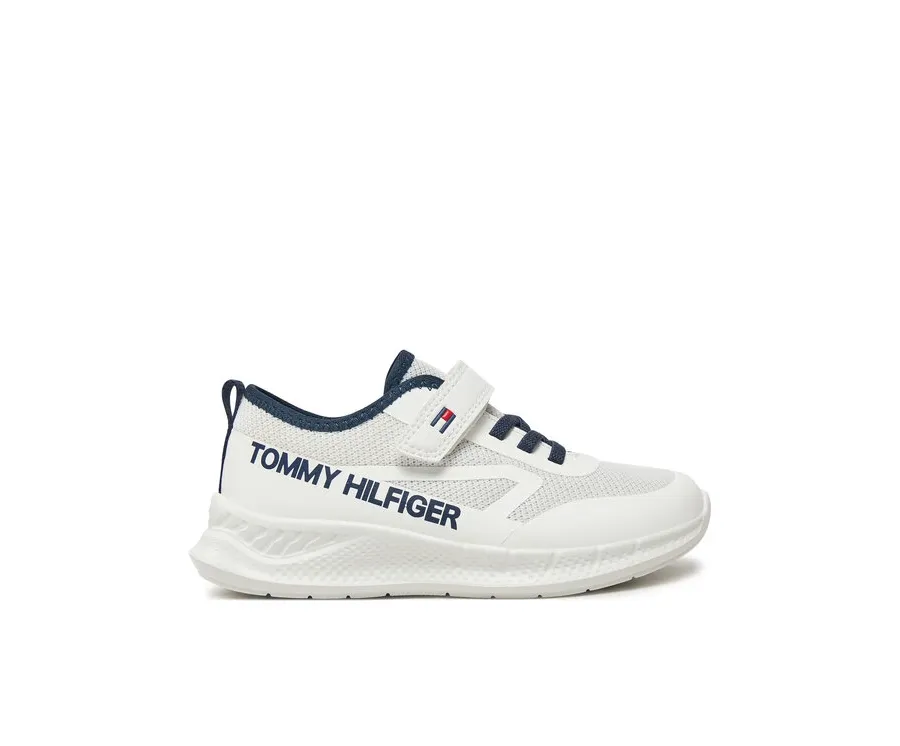obrazek 1 Tommy Hilfiger Sneakersy Low Cut Lace-Up/Velcro Sneaker T1B9-33868-1756 S Biały