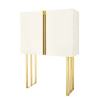 Picture White cabinet with gold-plated details - Ana Roque