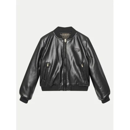 Zdjęcie Guess Kurtka z imitacji skóry J4YL13 WE8D0 Czarny Relaxed Fit