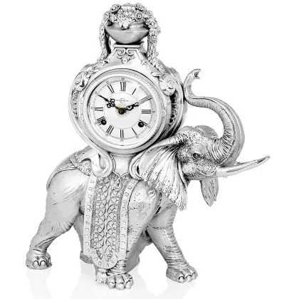 Picture Luxurious clock with an elephant