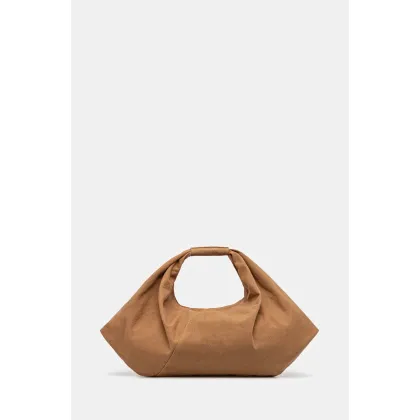 Zdjęcie MM6 Maison Margiela torebka Japanese Draped kolor brązowy SB5WC0019