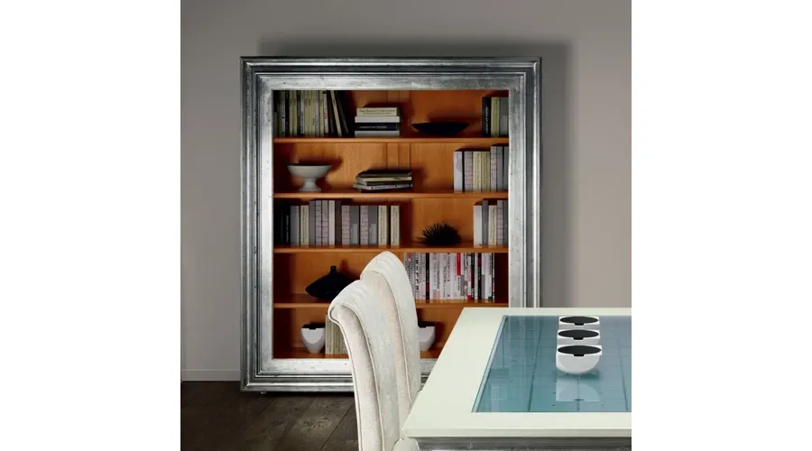 obrazek 1 Designerski regał ze srebrną ramą