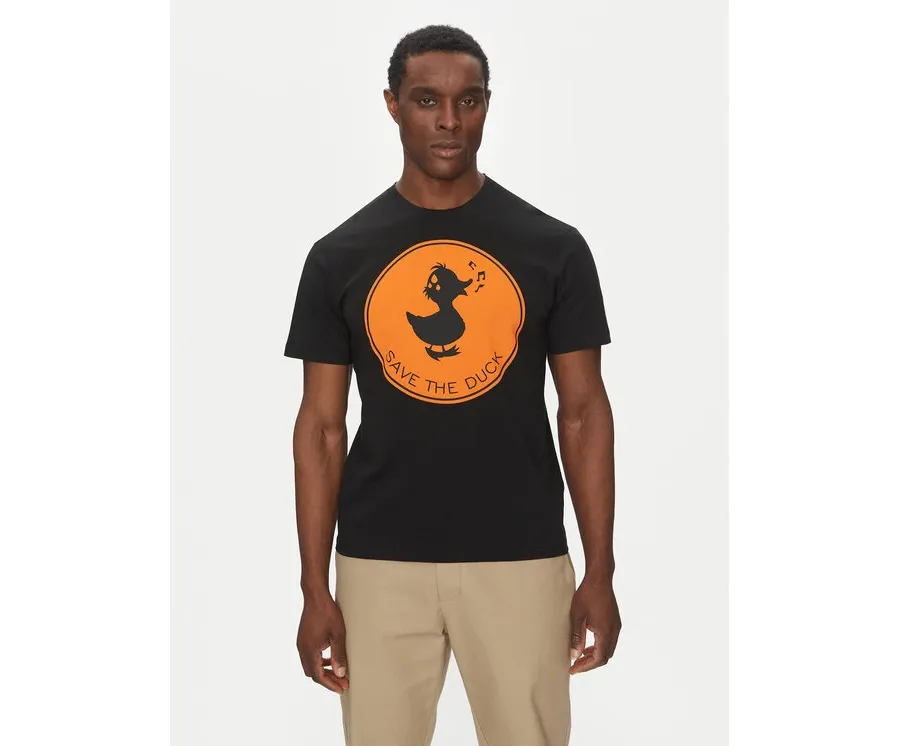 obrazek 1 Save The Duck T-Shirt DT0825M BESY20 Czarny Regular Fit