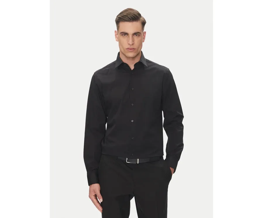 obrazek 1 Calvin Klein Koszula Essential LV019EU001 Czarny Regular Fit