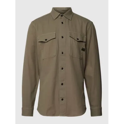 Zdjęcie Koszula casualowa o kroju slim fit z kieszeniami na piersi