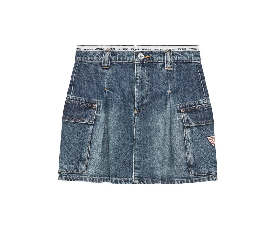 obrazek 1 Guess Spódnica jeansowa J5RD07 D45E0 Niebieski Regular Fit