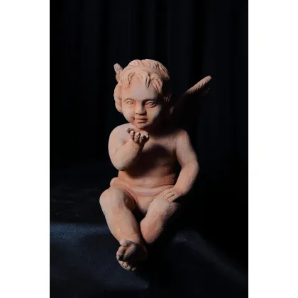 Picture Beautiful angel sculpture made of terracotta - Fornace Masini