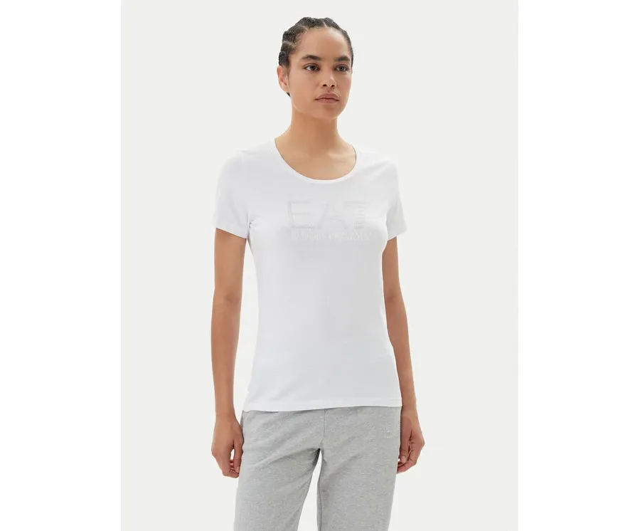 obrazek 1 EA7 Emporio Armani T-Shirt 7W000094 AF10373 U0002 Biały Slim Fit