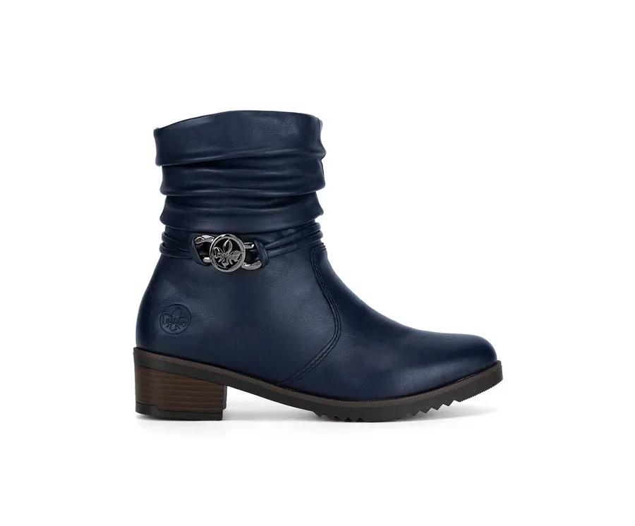 obrazek 1 Rieker Botki Y0572-14 Niebieski