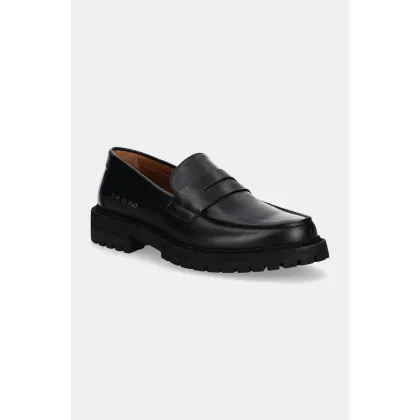 Zdjęcie Common Projects mokasyny skórzane Loafer with Tread Sole męskie kolor czarny 2449