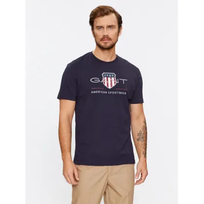 Zdjęcie Gant T-Shirt Reg Archive Shield Ss 2003199 Granatowy Regular Fit