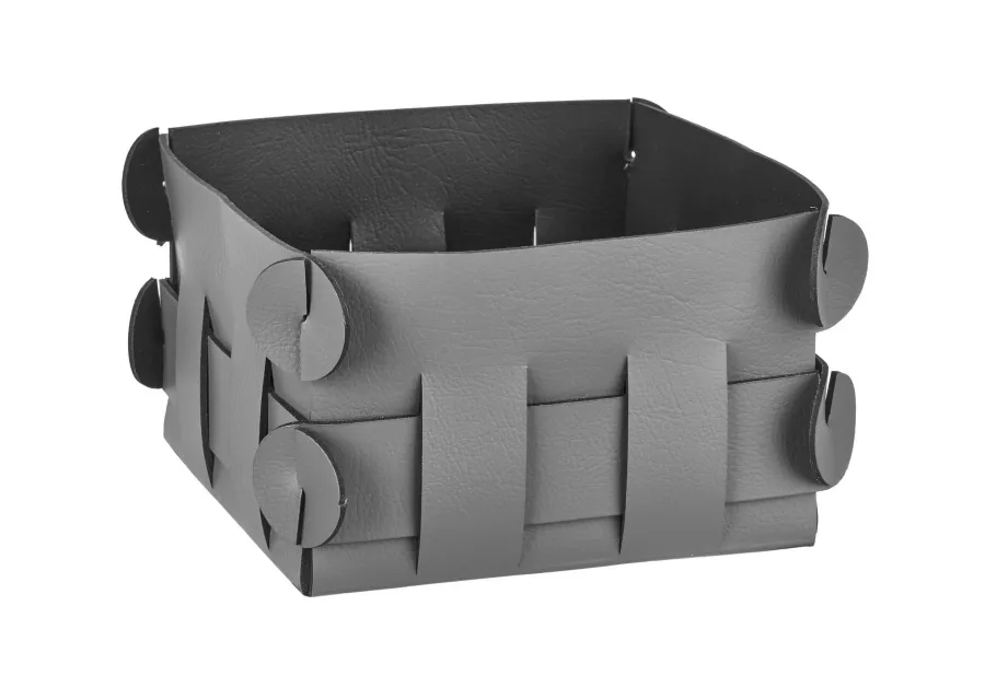 obrazek 1 Mały szary koszyk Shlesser 13x13xH8 cm