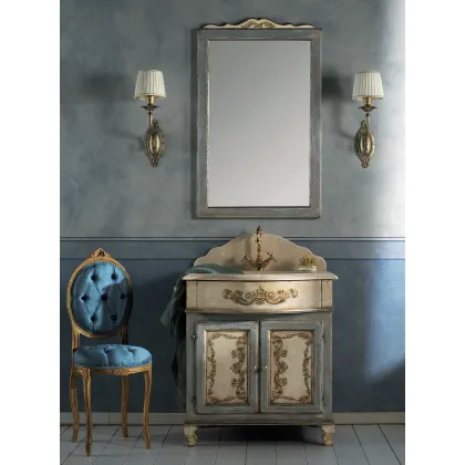 Zdjęcie Komplet drewnianych mebli do łazienki - Interiors Italia