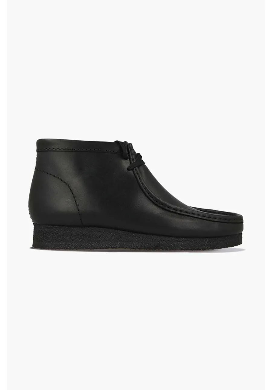 obrazek 1 Clarks półbuty skórzane Wallabee 26155512 męskie kolor czarny